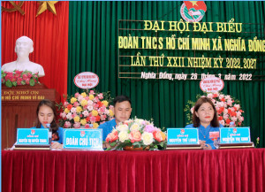 Đại hội đại biểu Đoàn TNCS Hồ Chí Minh xã Nghĩa Đồng lần thứ XXII, nhiệm kỳ 2022-2027